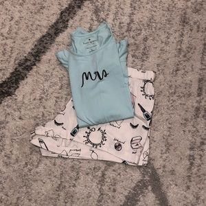 Kate Spade “Mrs.” pajama set